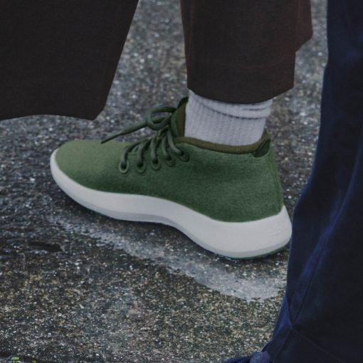 Men's Wool Runner-up Mizzles - Dark Grey (Natural White Sole) - Image 2