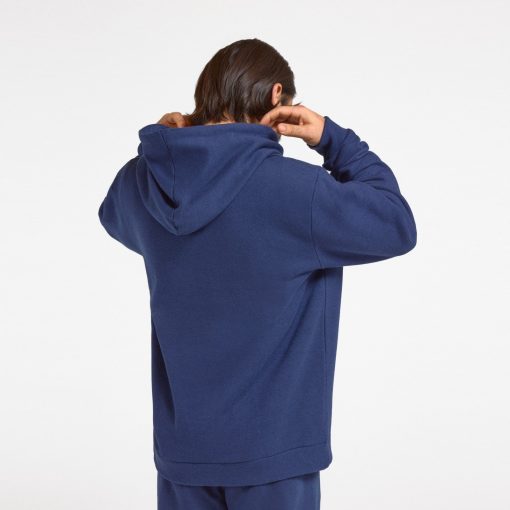 Unisex Merino Blend Hoodie - Deep Navy - Image 2