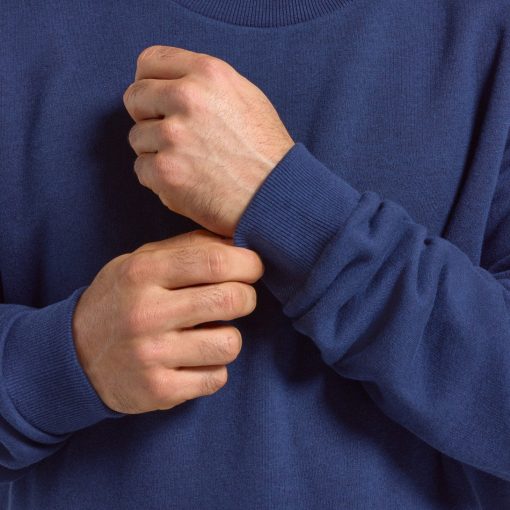 Men's Merino Blend Sweatshirt - Deep Navy - Image 4