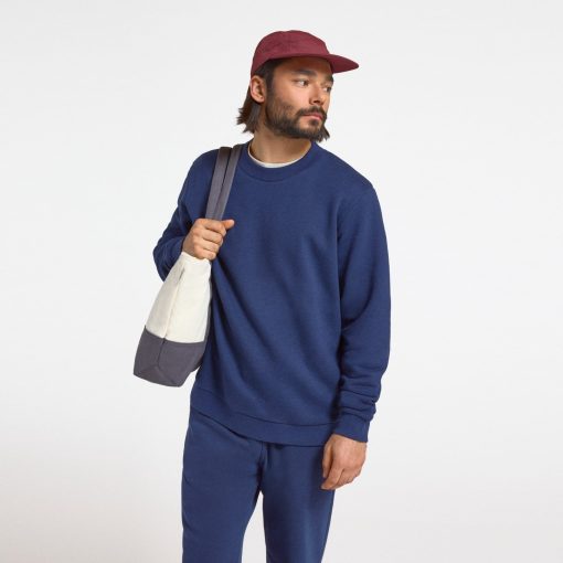 Men's Merino Blend Sweatshirt - Deep Navy - Image 5