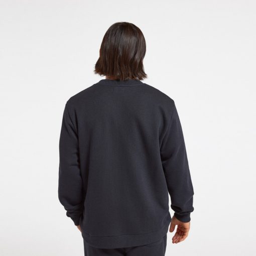 Men's Merino Blend Sweatshirt - True Black - Image 2