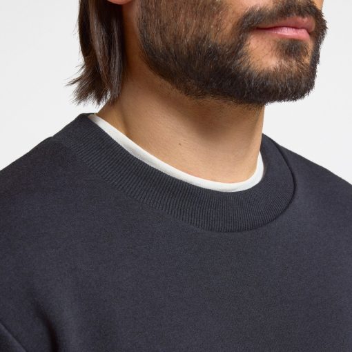 Men's Merino Blend Sweatshirt - True Black - Image 3