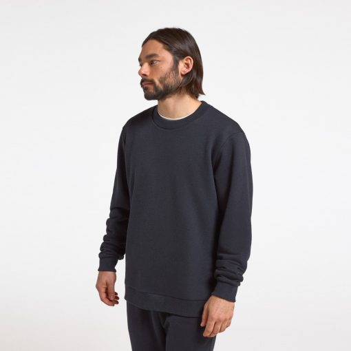 Men's Merino Blend Sweatshirt - True Black
