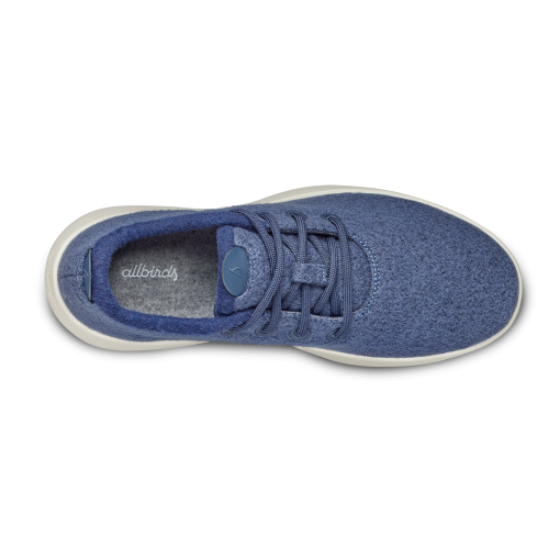 Men's Wool Runner Mizzles - Hazy Indigo (Natural White Sole) - Image 5