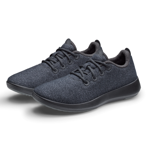 Men's Wool Runner Mizzles - Natural Black (Natural Black Sole) - Image 7
