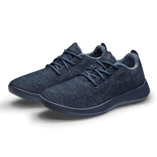 Men's Wool Runner Mizzles - Savanna Night (Navy Sole) - Image 7
