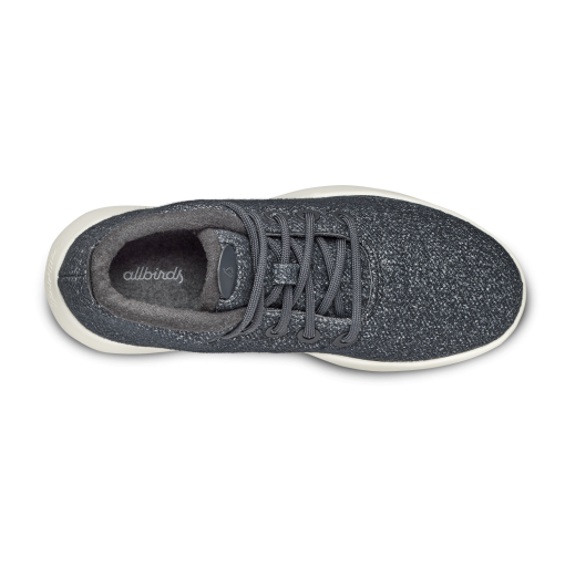 Women's Wool Runner-up Mizzles - Dark Grey (Natural White Sole) - Image 5