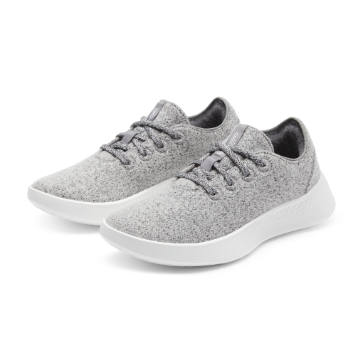 Women's Wool Runner Go - Medium Grey (Blizzard Sole) - Image 6