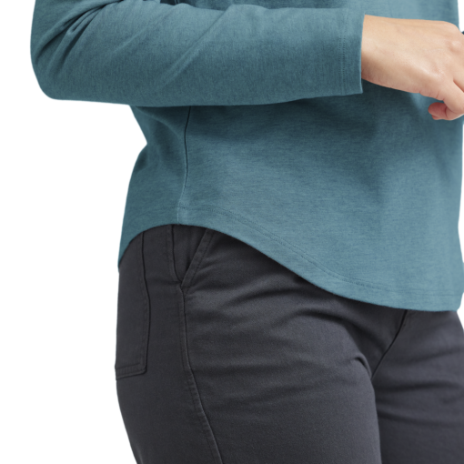 Women's Soft Merino Long Sleeve Tee - Chasm Teal - Image 3