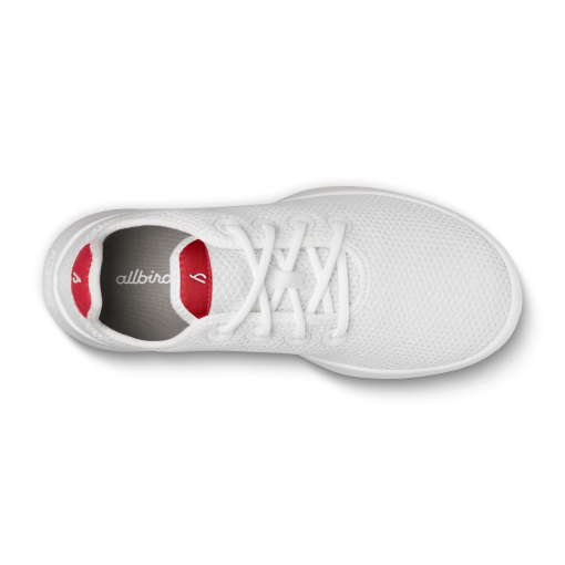 Men's Tree Runners - Blizzard/Bold Red (Blizzard Sole) - Image 4