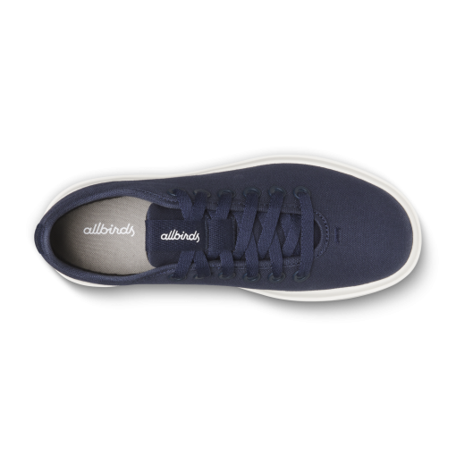 Men's Canvas Pipers - Deep Navy (Natural White Sole) - Image 4