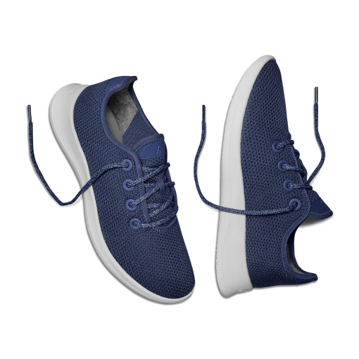 Women's Tree Runners - Marine Blue (White Sole) - Image 6