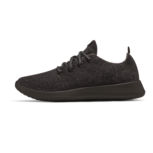 Women's Wool Runners - Natural Black (Black Sole) - Image 3