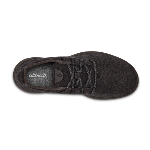 Women's Wool Runners - Natural Black (Black Sole) - Image 5