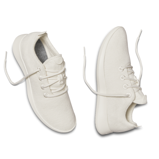 Men's Wool Runners - Natural White (Cream Sole) - Image 7