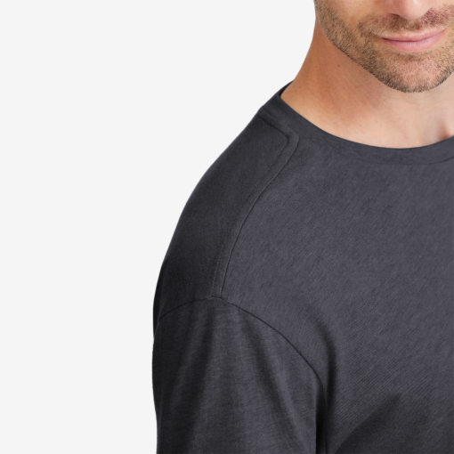 Men's Soft Merino Long Sleeve Tee - Natural Black - Image 3