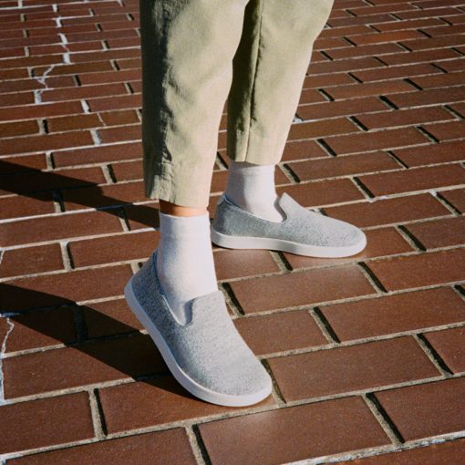 Women's Wool Loungers - Dapple Grey (Cream Sole) - Image 2