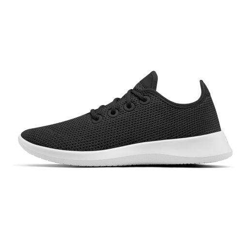Men's Tree Runners - Jet Black (White Sole) - Image 2