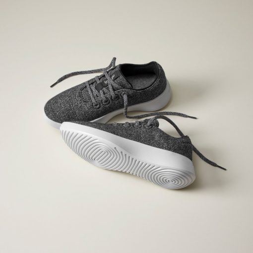 Men's Wool Runner Go - Dark Grey (Light Grey Sole) - Image 4